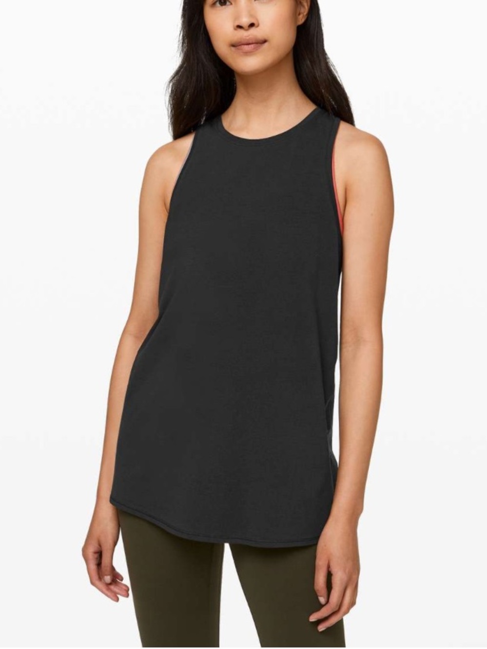 lululemon athletica Black Sleeveless Crew Tank